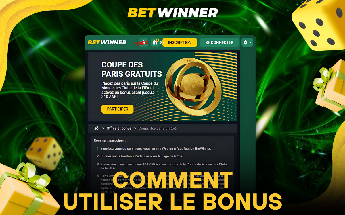 Betwinner Comment utiliser le bonus