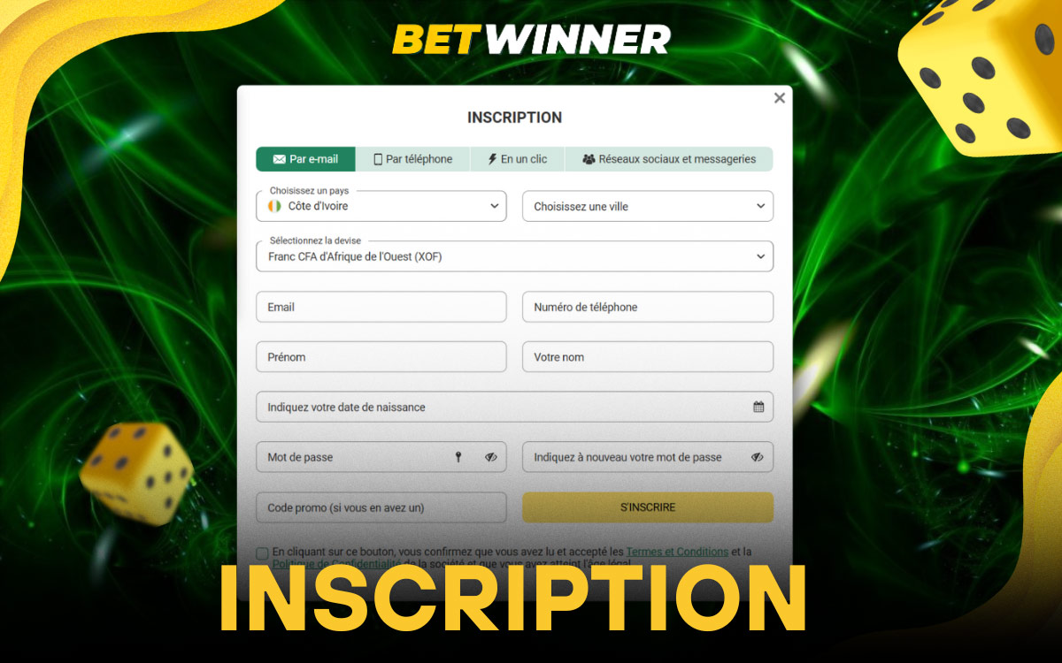 Betwinner Inscription et Connexion