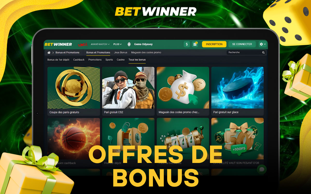 Betwinner Offres de bonus actuelles avec le code promotionnel