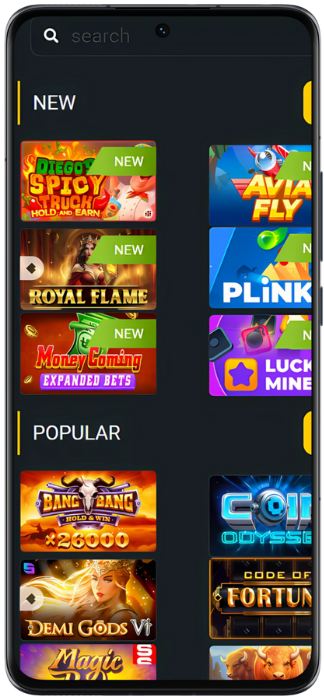 Betwinner Capture d'écran du jeu de casino